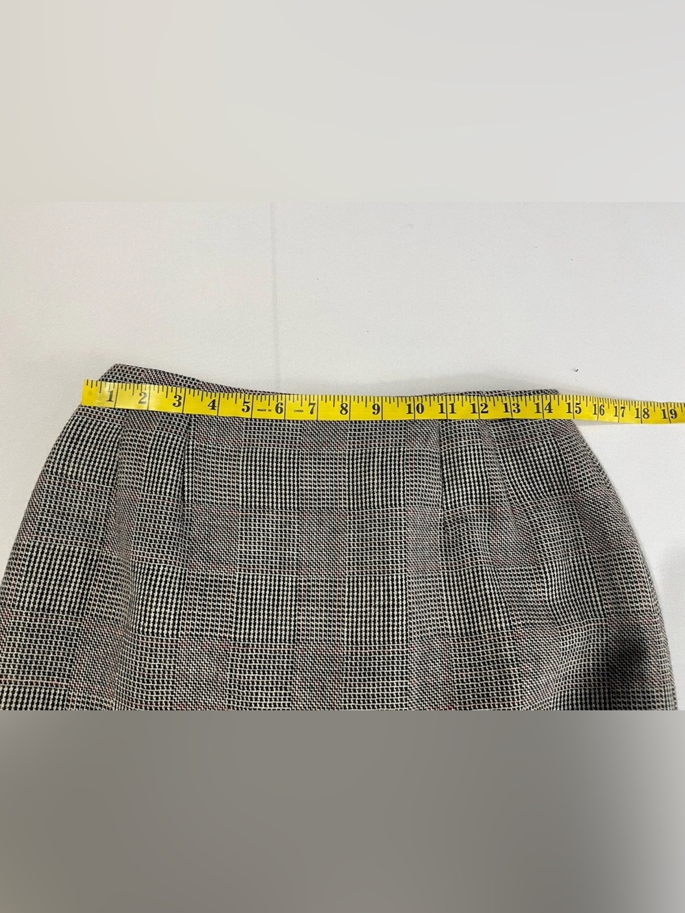 Vtg Harve Benard Sport Houndstooth Fringe Wool Dark Academia Maxi Skirt Sz 10 - Picture 6 of 9